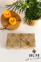 BALİVA %100 DOĞAL EL YAPIMI BAL MUMU 10'LU TEALIGHT SETİ - MOZART BALMUMU
