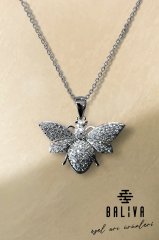 Arılı Silver Kolye - Zirkon